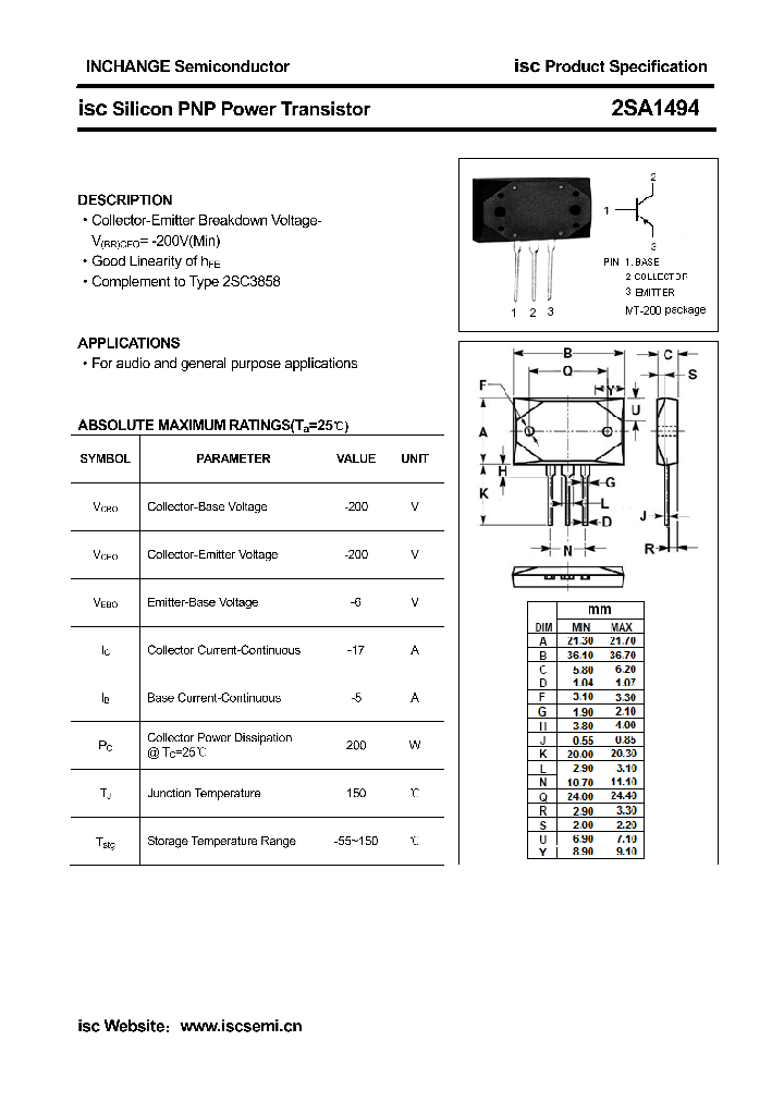 2SA1494_4336607.PDF Datasheet