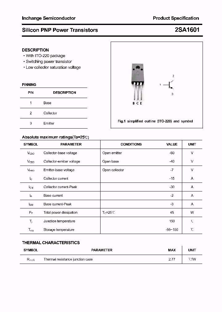 2SA1601_4391490.PDF Datasheet