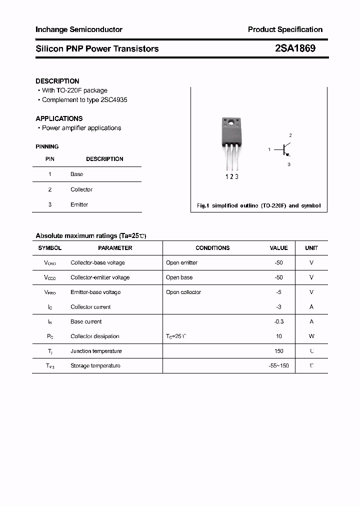 2SA1869_4523292.PDF Datasheet