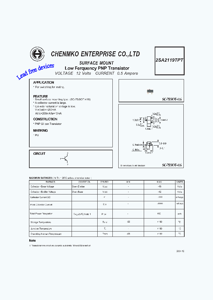 2SA2119TPT_4459069.PDF Datasheet