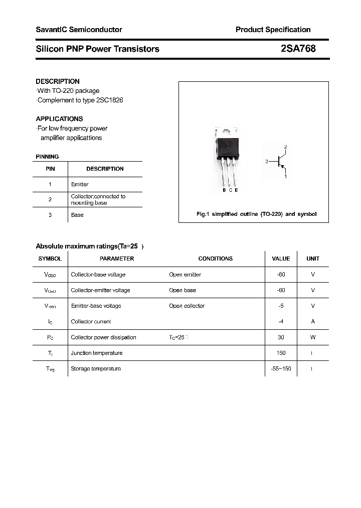 2SA768_4484333.PDF Datasheet