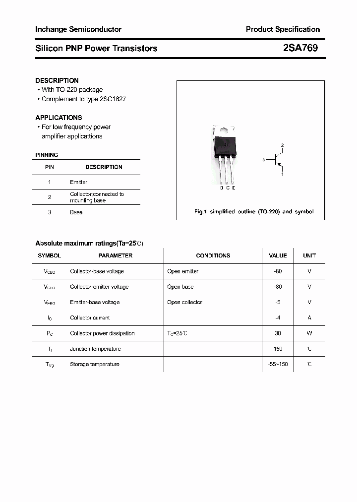 2SA769_4299915.PDF Datasheet