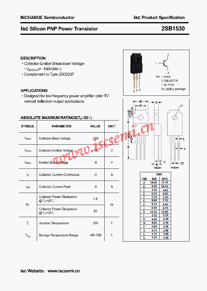 2SB1530_4418135.PDF Datasheet