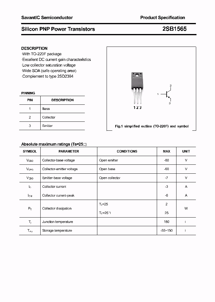 2SB1565_4384343.PDF Datasheet