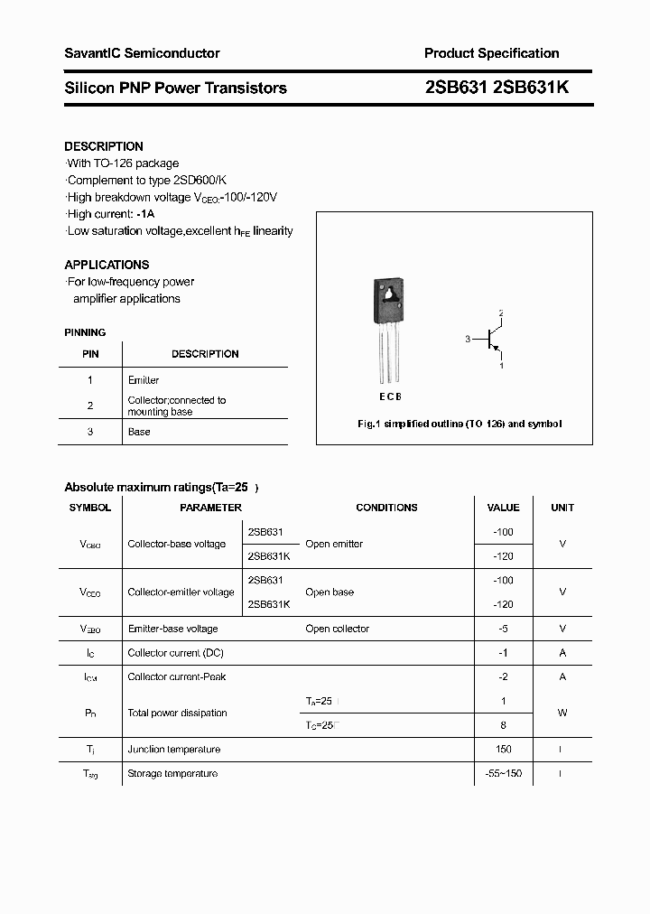 2SB631_4418426.PDF Datasheet