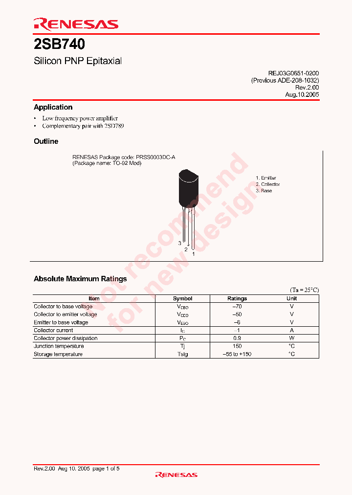 2SB740_4240488.PDF Datasheet