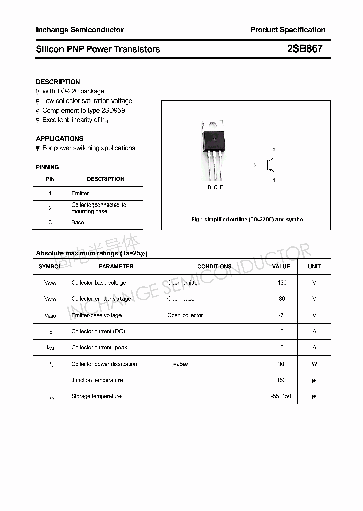 2SB867_4293617.PDF Datasheet