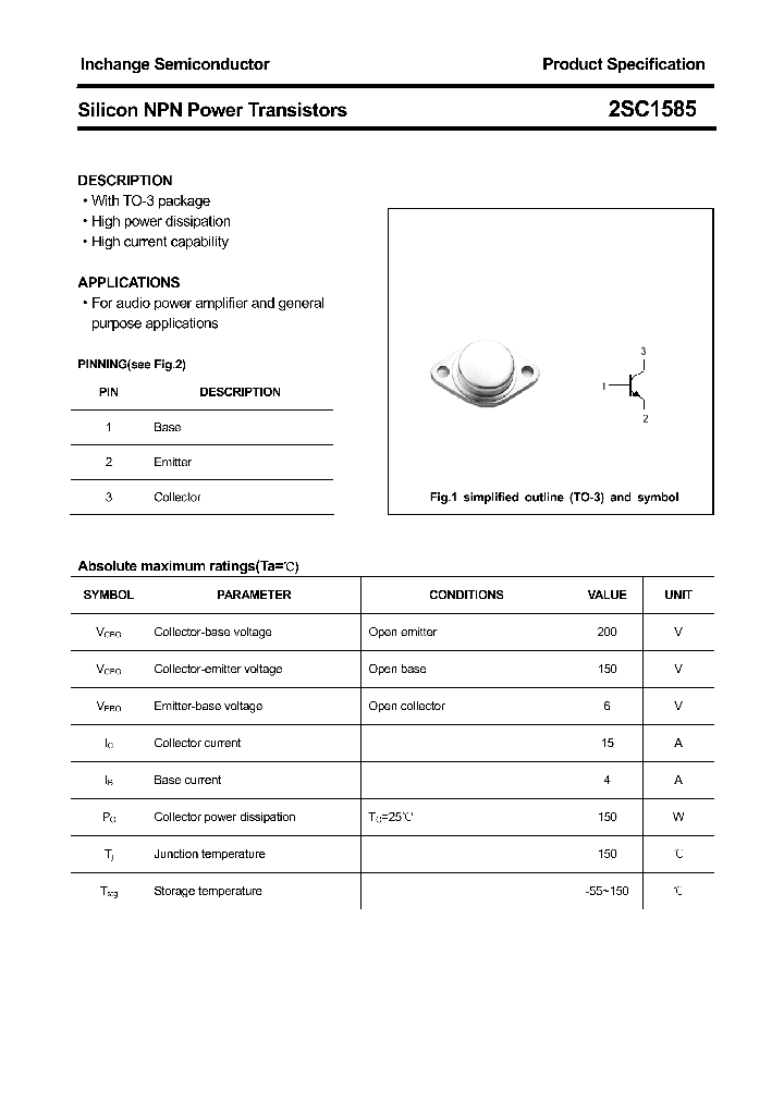 2SC1585_4357408.PDF Datasheet