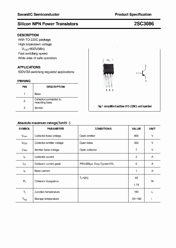 2SC3086_4418119.PDF Datasheet