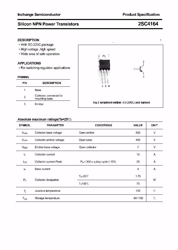 2SC4164_4450620.PDF Datasheet