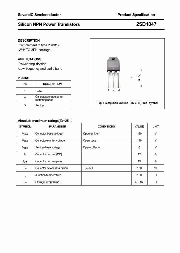 2SD1047_4373523.PDF Datasheet