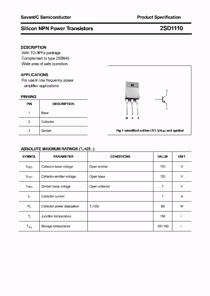 2SD1110_4847778.PDF Datasheet