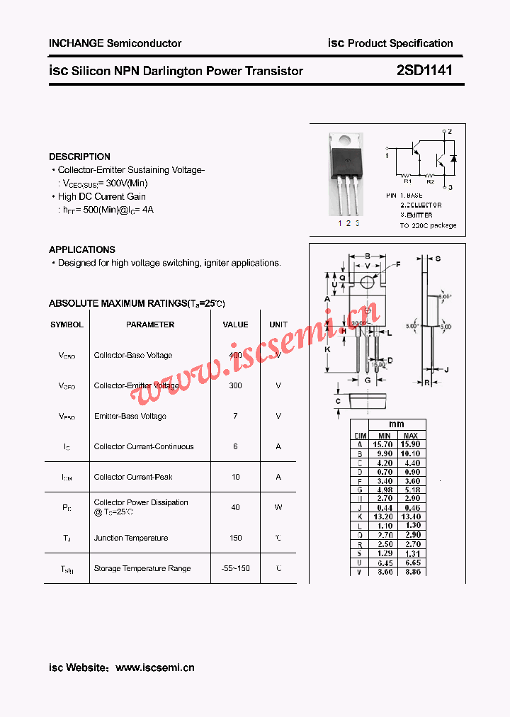 2SD1141_4469582.PDF Datasheet