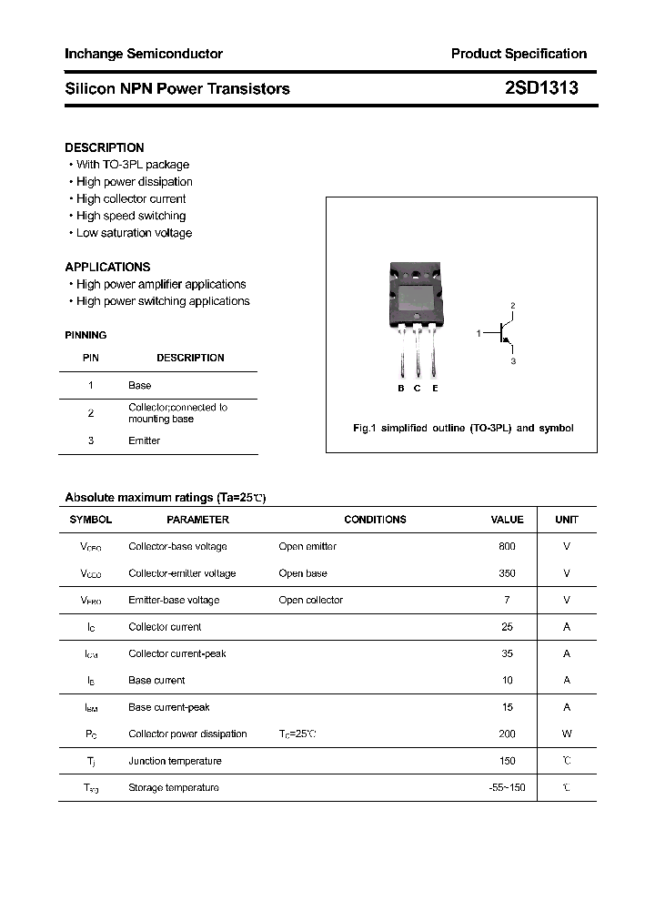 2SD1313_4353255.PDF Datasheet