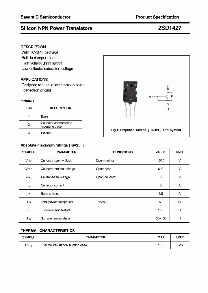 2SD1427_4860551.PDF Datasheet