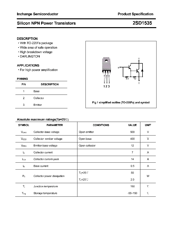 2SD1535_4361347.PDF Datasheet