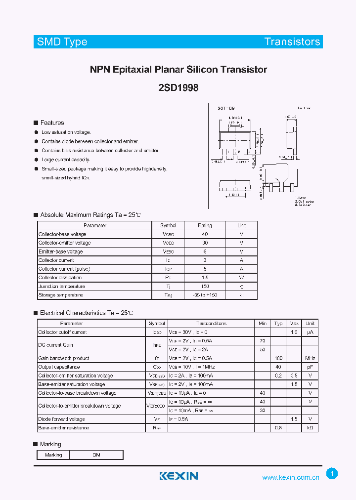 2SD1998_4318653.PDF Datasheet