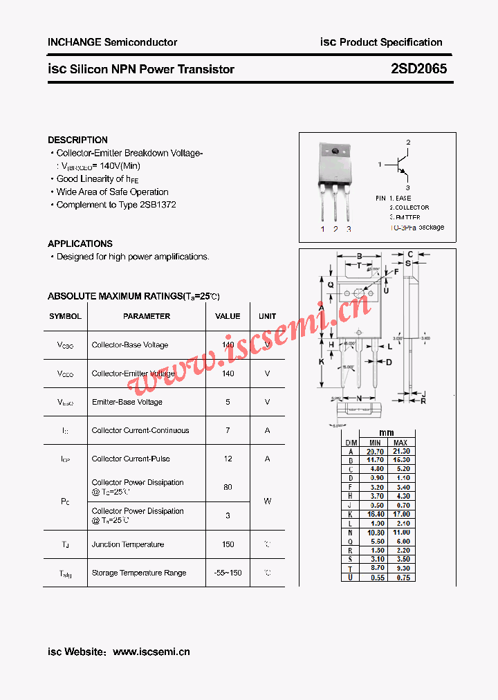 2SD2065_4678366.PDF Datasheet