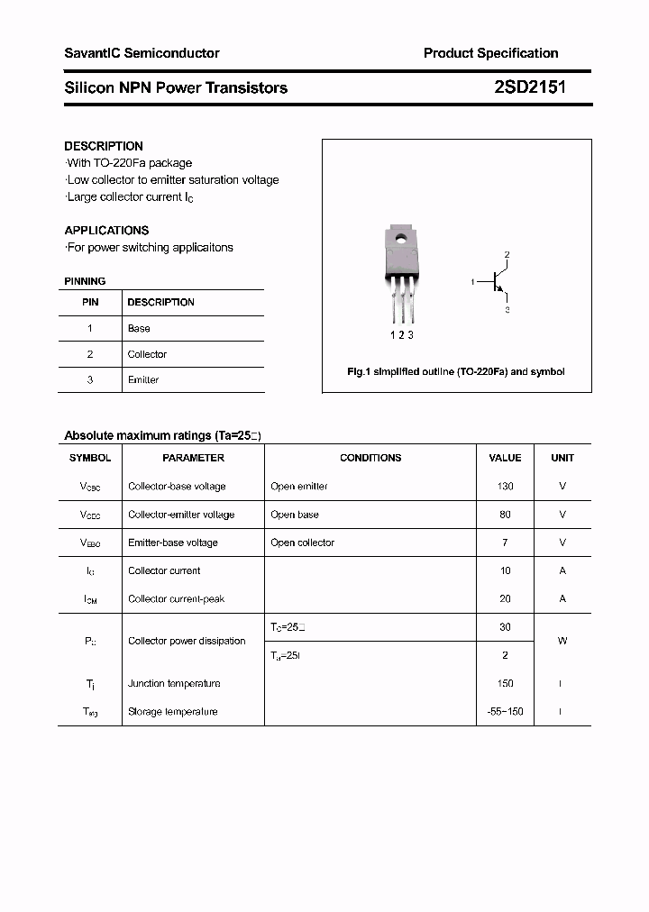 2SD2151_4387099.PDF Datasheet