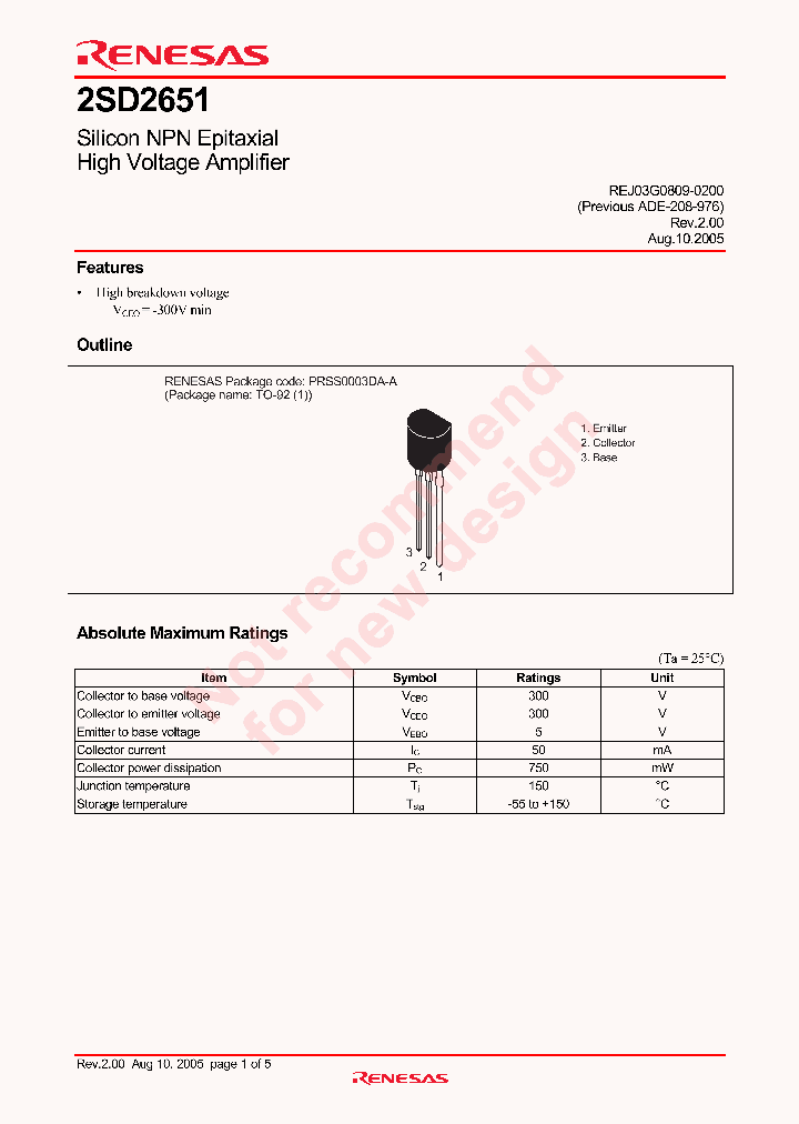 2SD2651_4328158.PDF Datasheet