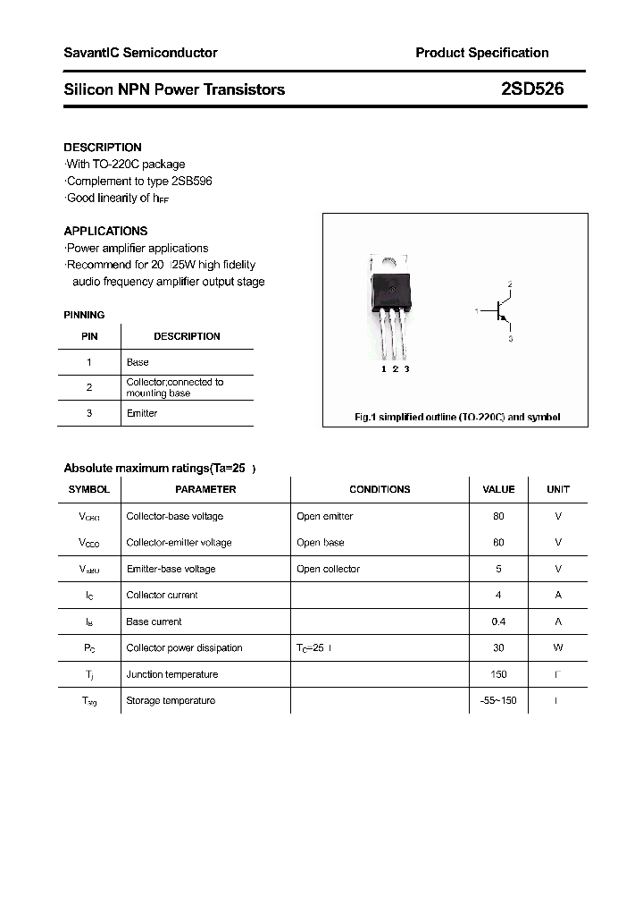 2SD526_4429205.PDF Datasheet