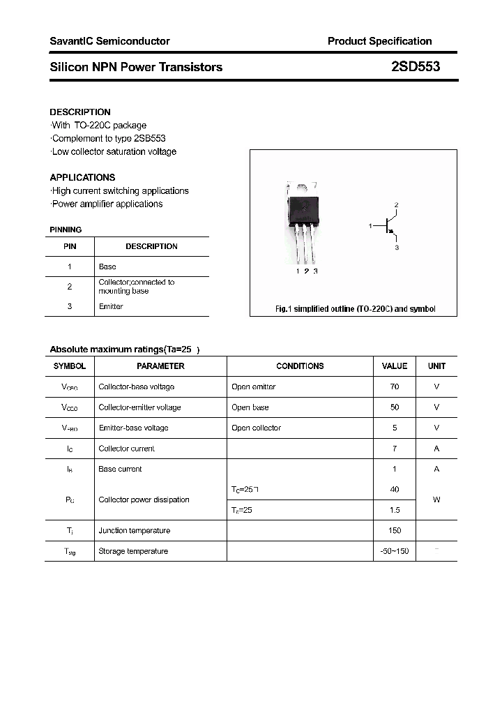 2SD553_4407884.PDF Datasheet