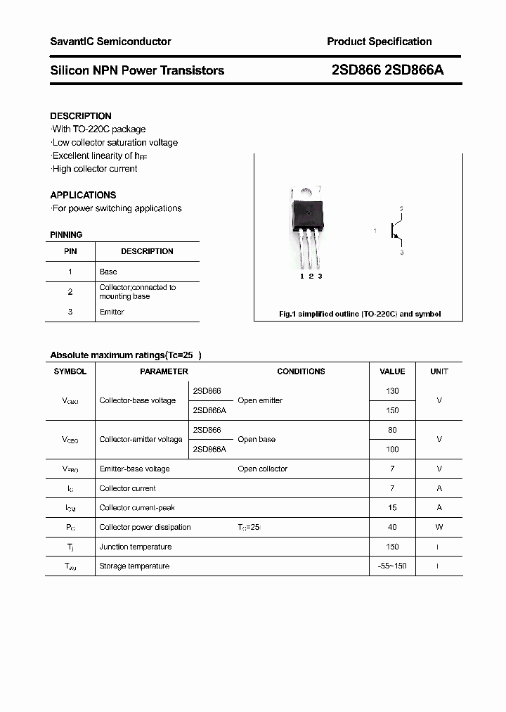 2SD866_4375543.PDF Datasheet