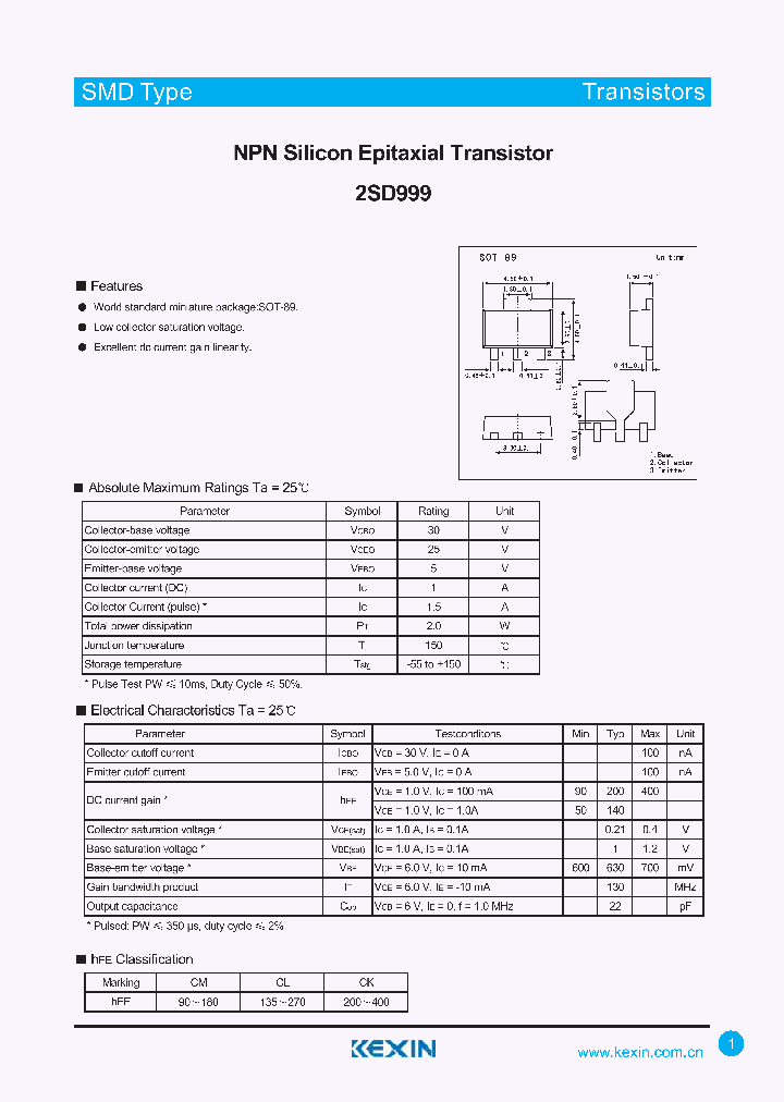 2SD999_4292763.PDF Datasheet