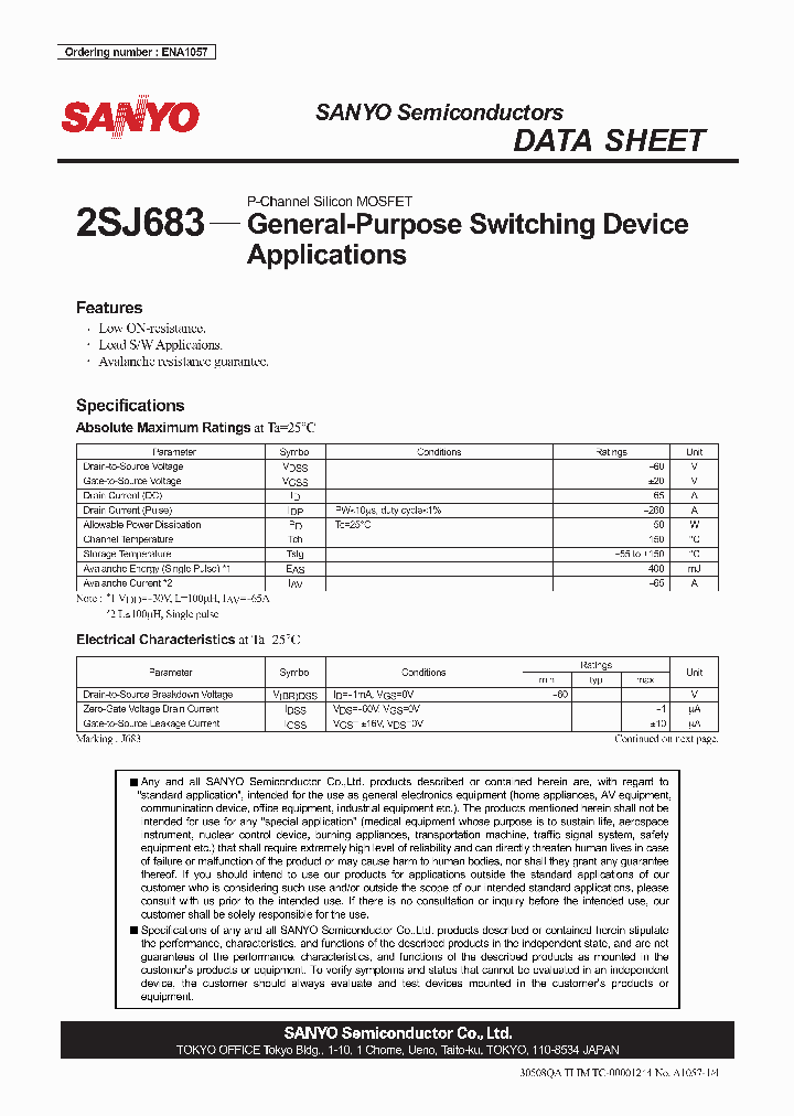 2SJ683_4317561.PDF Datasheet