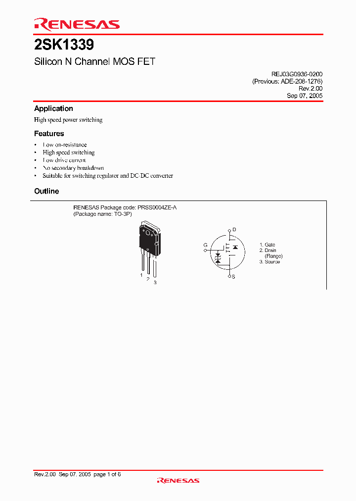 2SK1339-E_4260827.PDF Datasheet