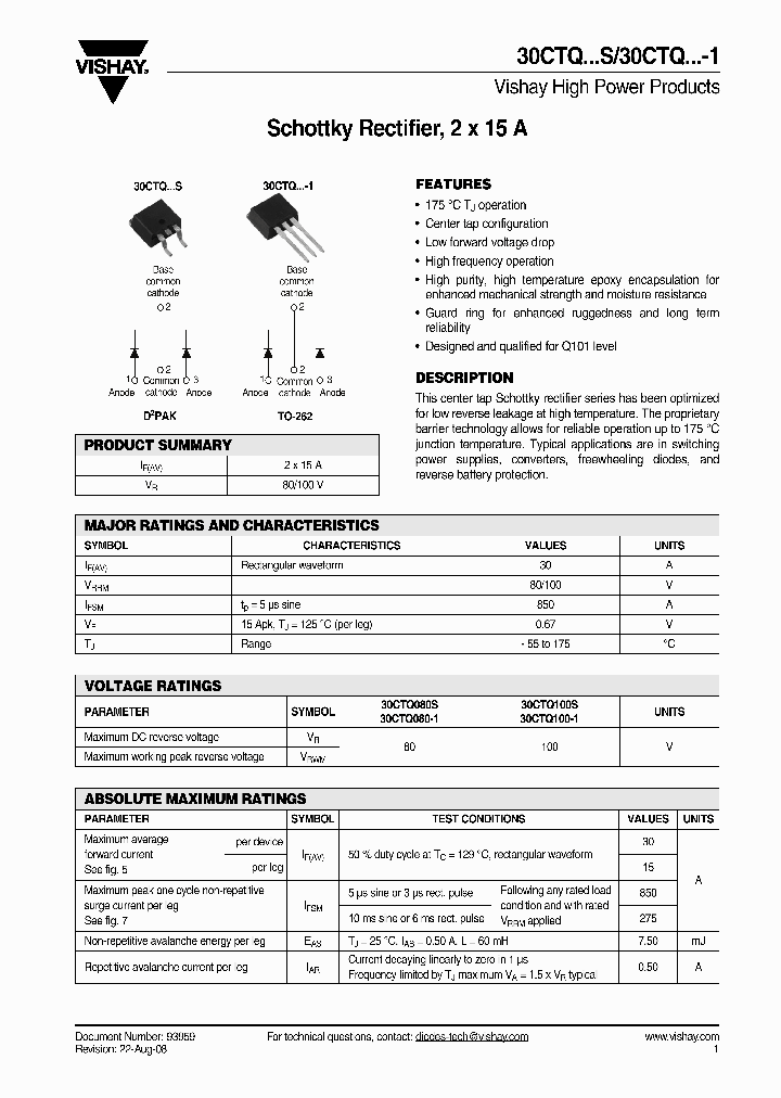 30CTQ100-1_4318268.PDF Datasheet