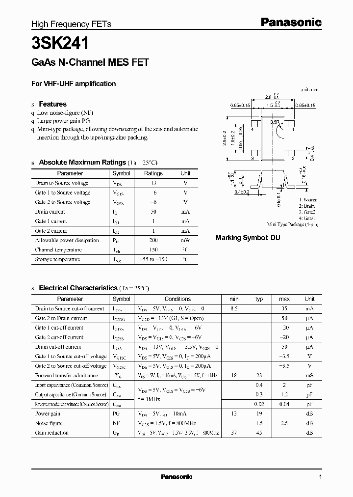 3SK241_4276715.PDF Datasheet