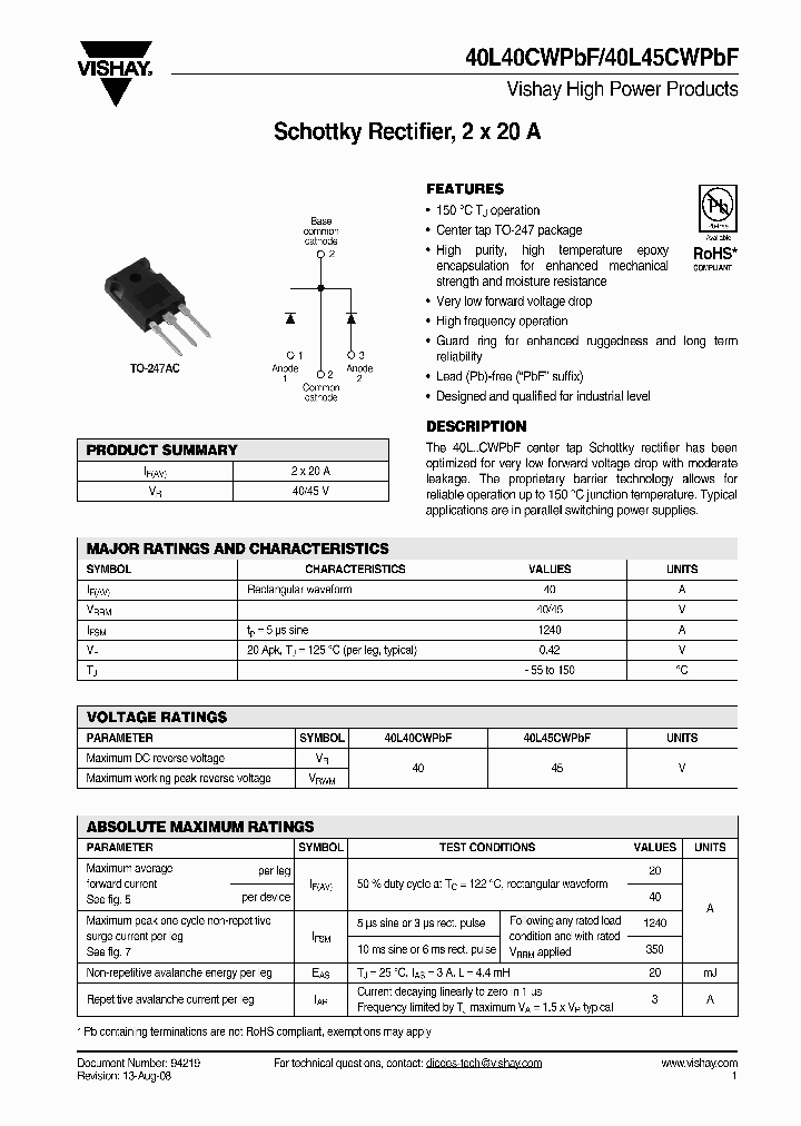 40L40CWPBF_4262987.PDF Datasheet