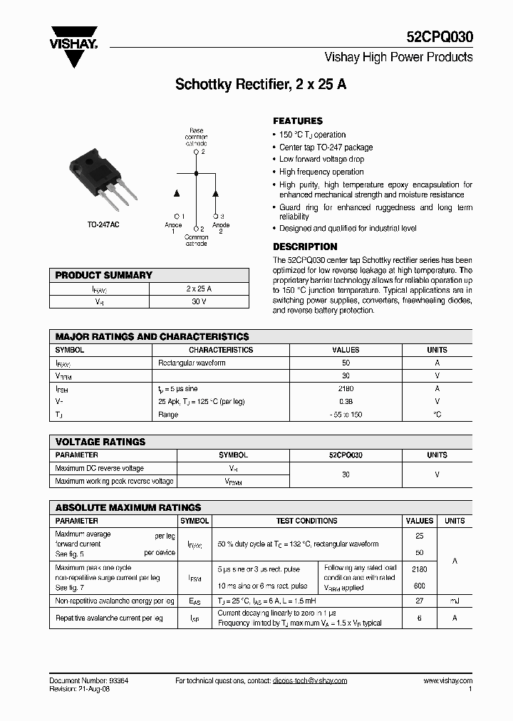 52CPQ030_4687449.PDF Datasheet