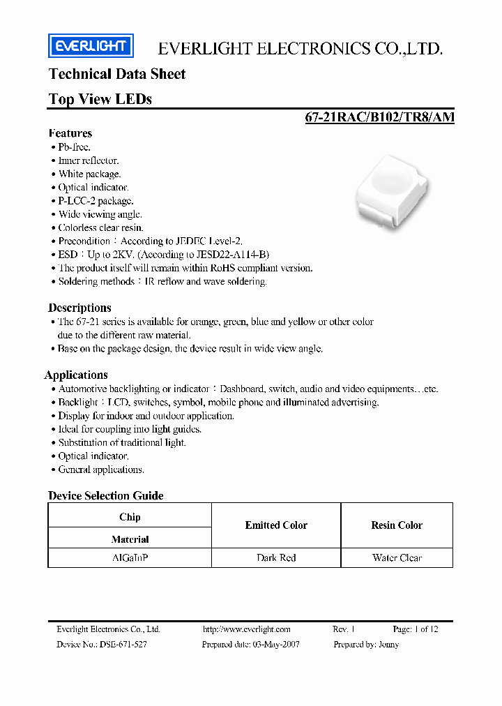 67-21RAC-B102-TR8-AM_4217118.PDF Datasheet