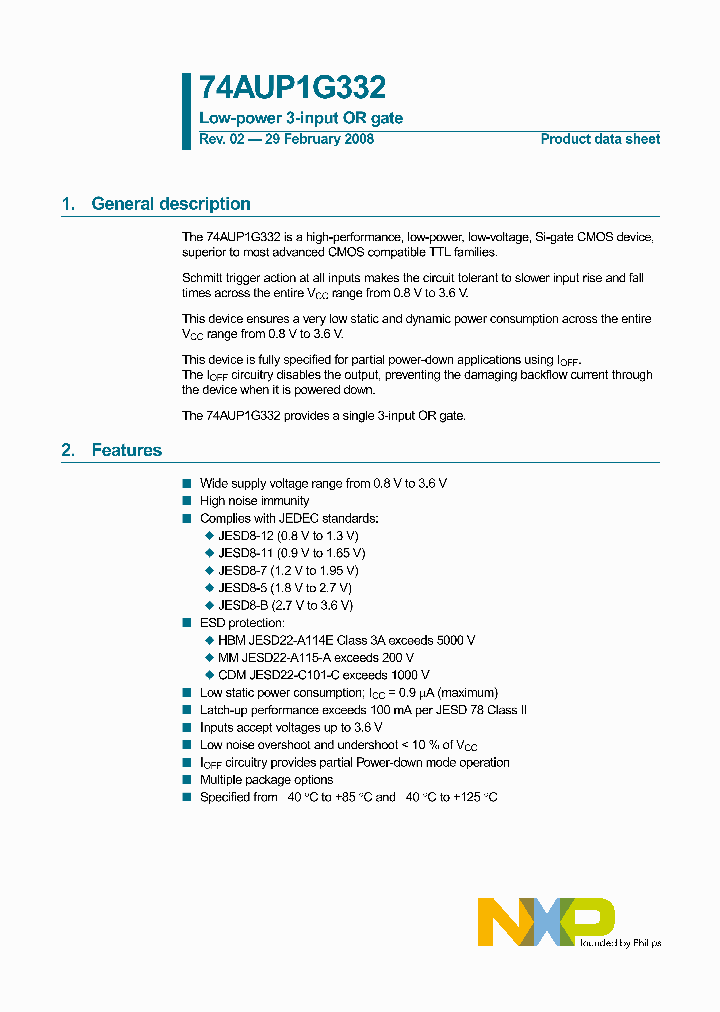 74AUP1G332GF_4898574.PDF Datasheet