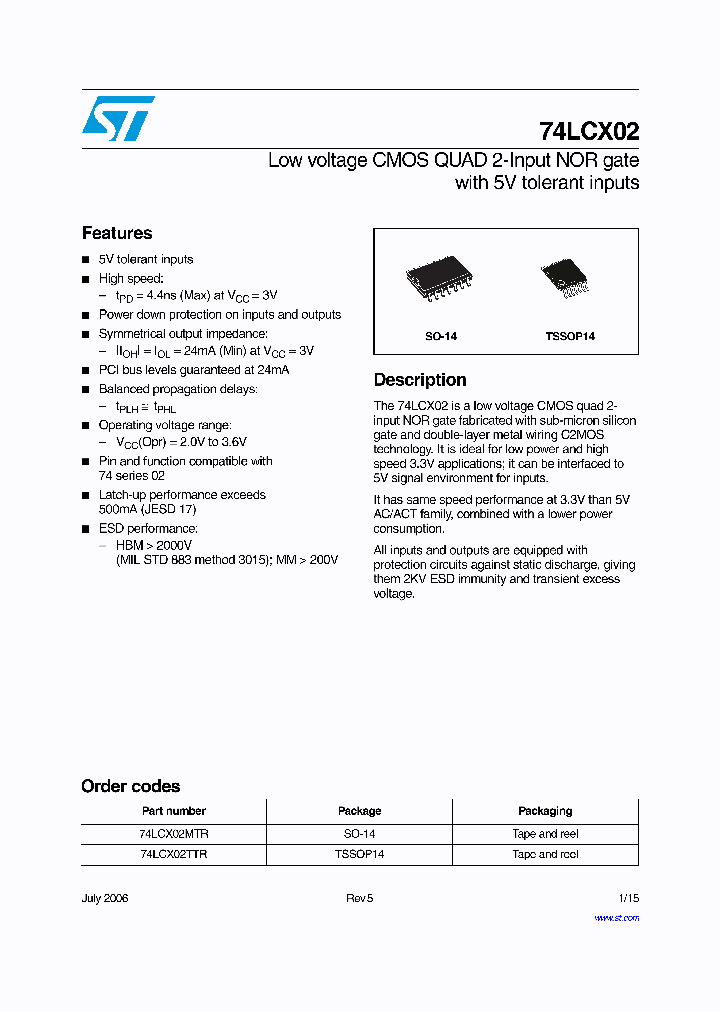 74LCX02MTR_4643702.PDF Datasheet