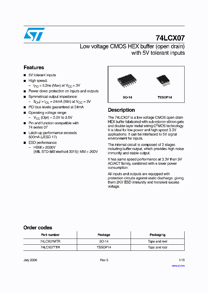 74LCX0706_4544517.PDF Datasheet