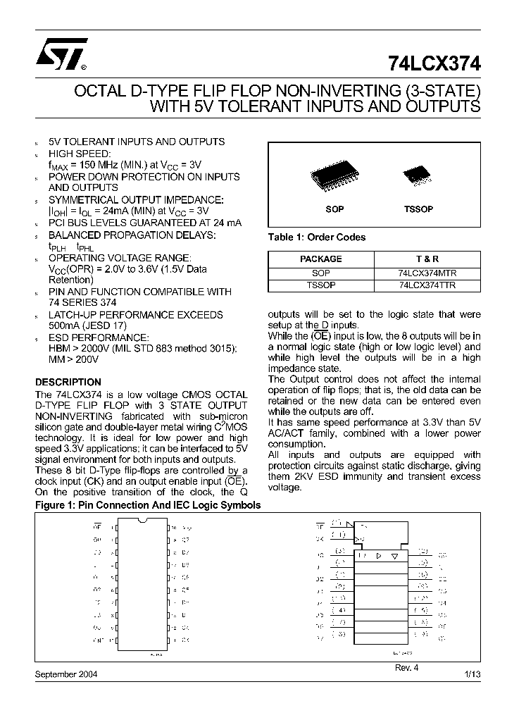 74LCX374_4355676.PDF Datasheet