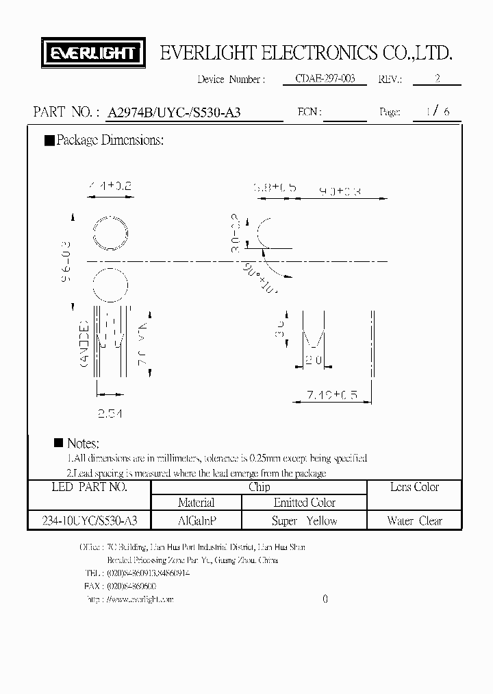 A2974BUYC-S530-A3_4652984.PDF Datasheet