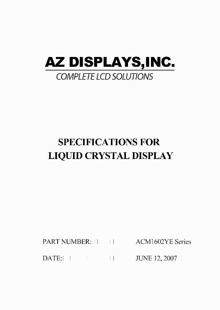 ACM1602YE_4700930.PDF Datasheet