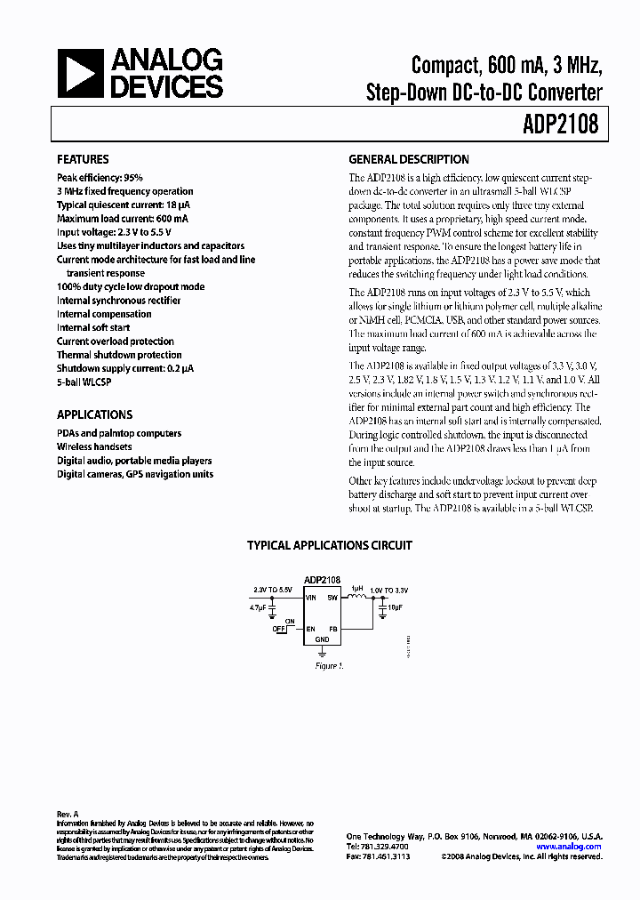 ADP2108-10-EVALZ_4275306.PDF Datasheet