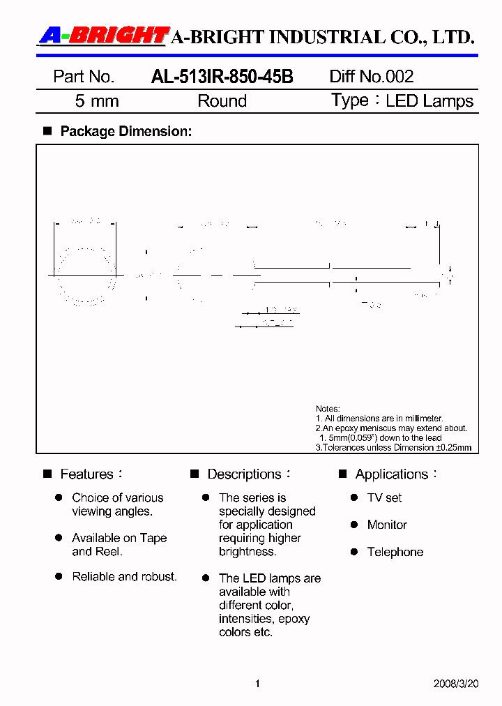 AL-513IR-850-45B08_4529326.PDF Datasheet