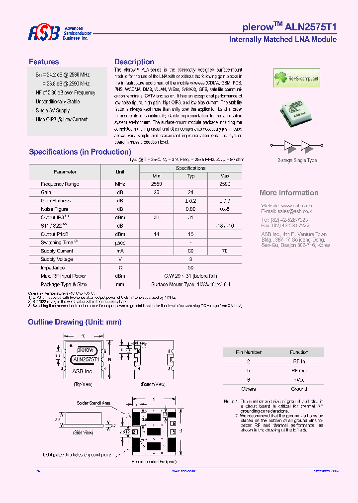 ALN2575T1_4454522.PDF Datasheet