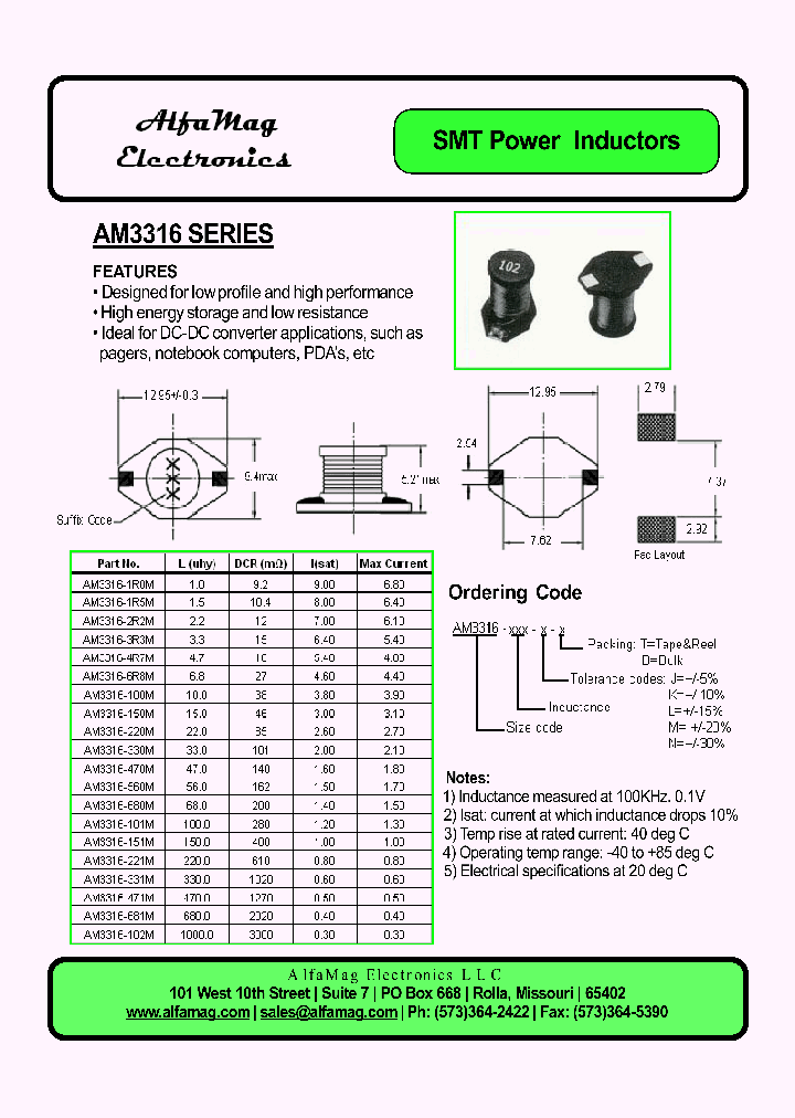 AM3316-100M_4411945.PDF Datasheet