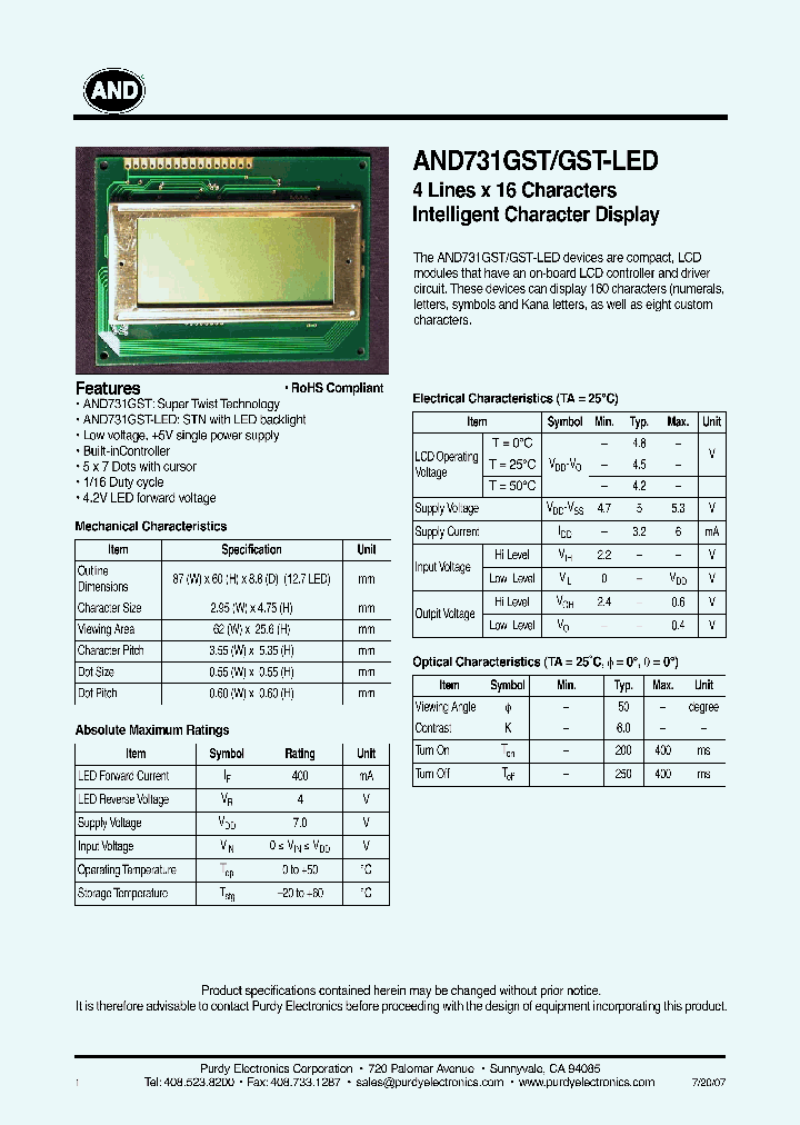 AND731GST_4749540.PDF Datasheet