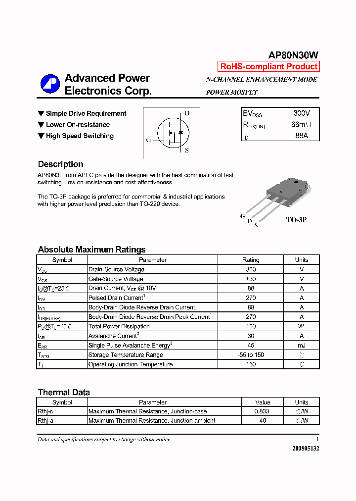 AP80N30W_4204254.PDF Datasheet