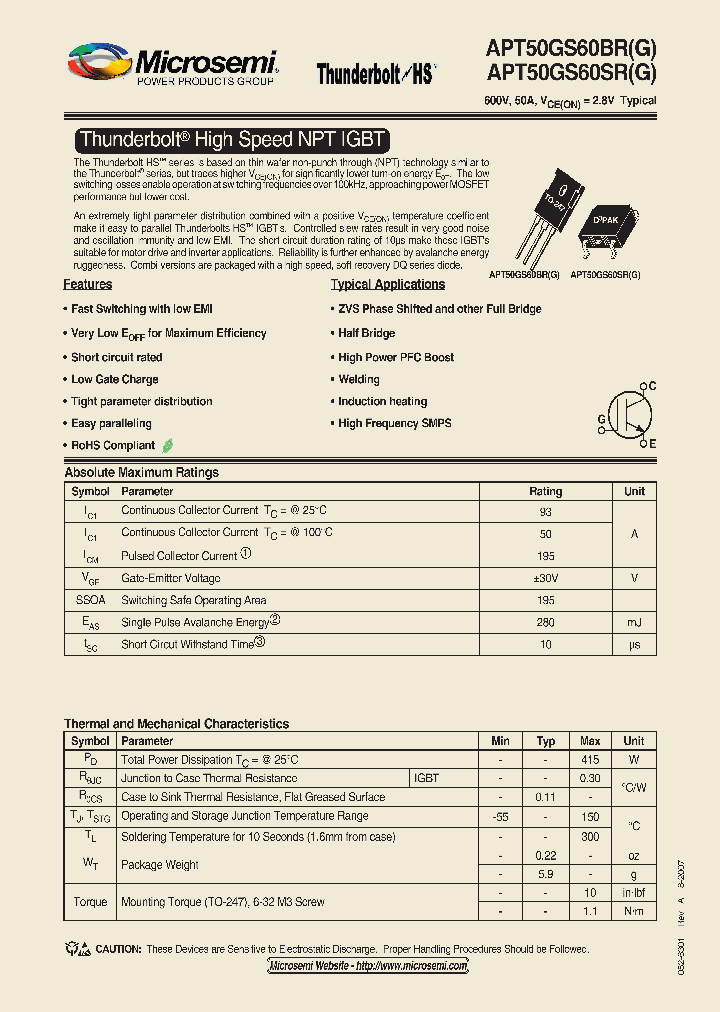 APT50GS60BR_4486032.PDF Datasheet