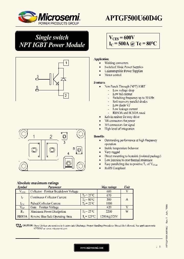 APTGF500U60D4G_4709463.PDF Datasheet