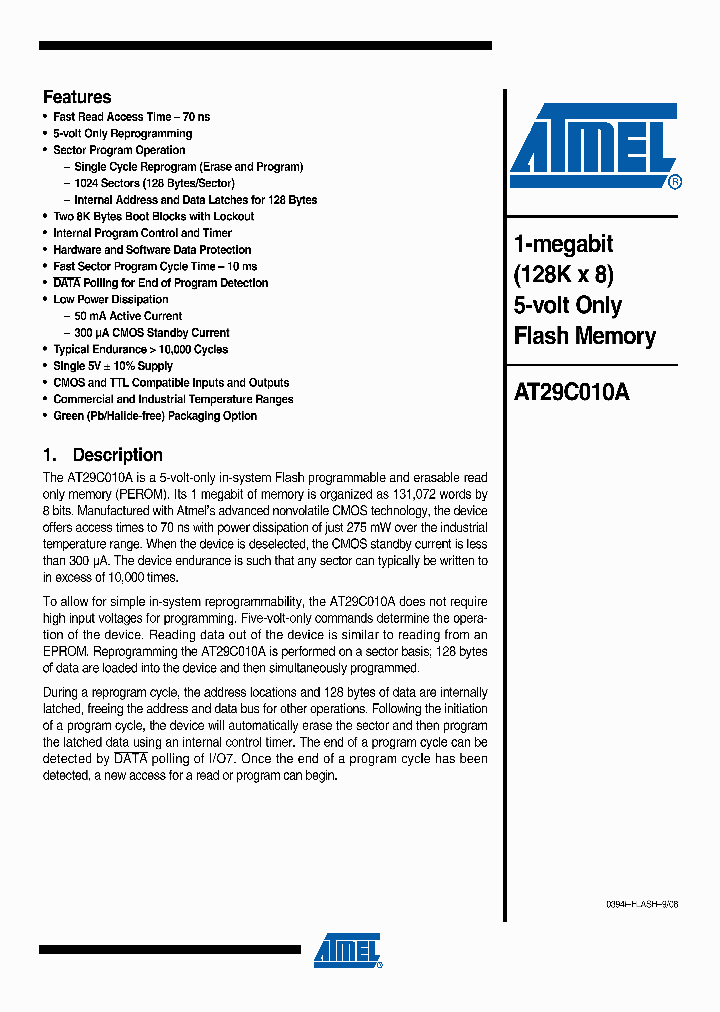 AT29C010A-70JU_4284005.PDF Datasheet